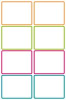 Foil, self-adhesive, school, 46x33 mm, hand-writable, colorful, AVERY ZWECKFORM, 16 foils/pack 